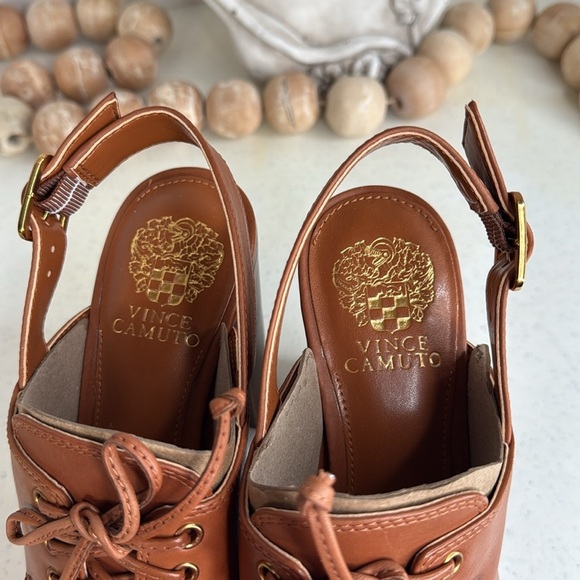 Vince Camuto Inerta Platform Pump Size 8  Warm Caramel - Picture 4 of 10